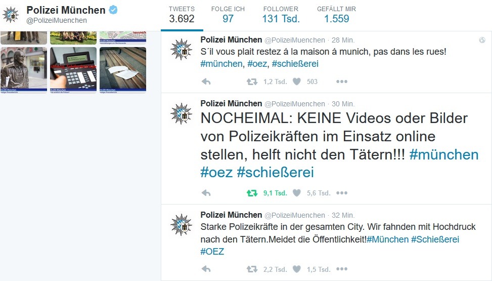 Polizei Tweet